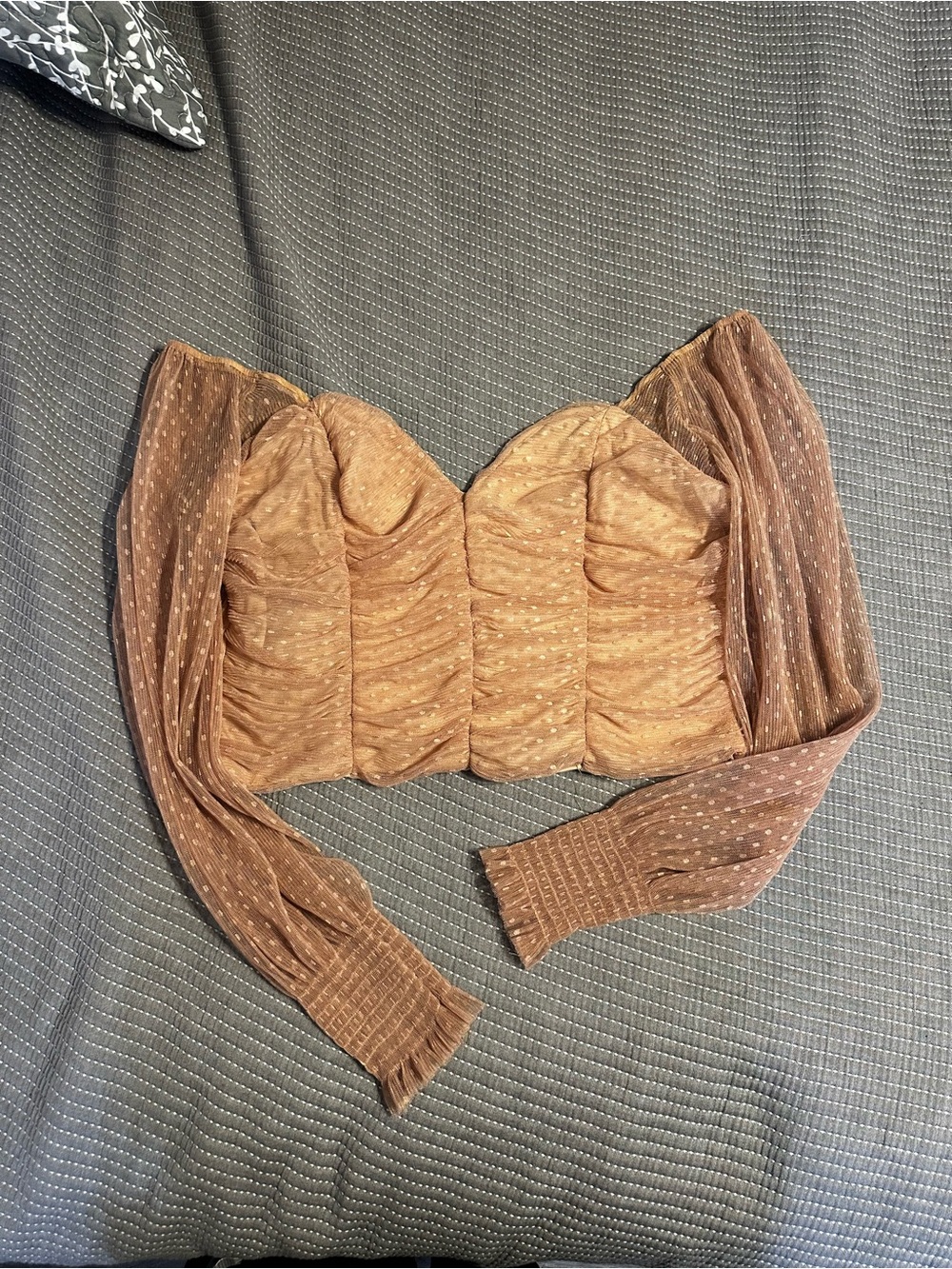 Fashion Nova Puff-Sleeve Cropped Top